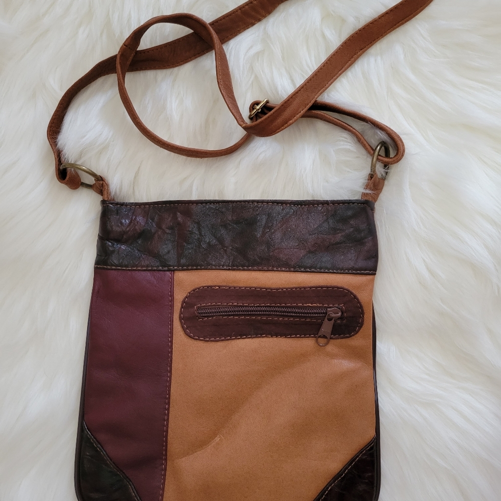 Handmade Leather Crossbody Purse
